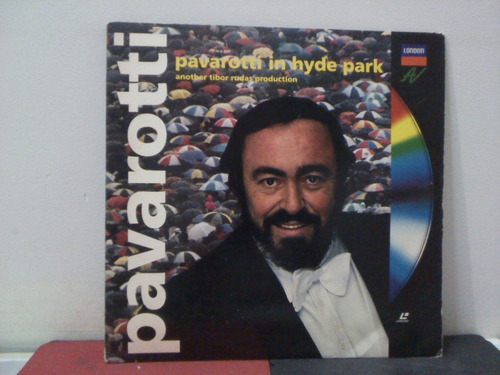 Laserdisc Pavarotti In The Hyde Park 1991