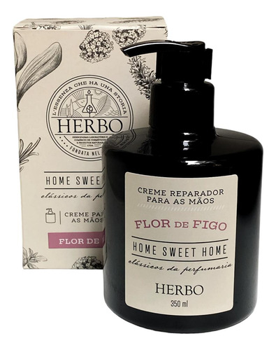  Creme Para As Maos Home Sweet Home Flor De Fiog 350ml Herbo