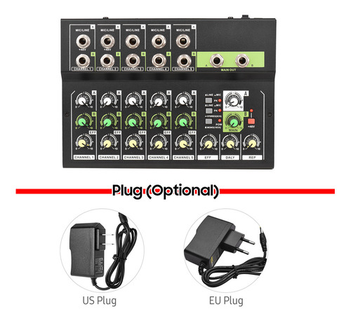 A Mesa Mezcladora De Audio Digital De 10 Canales