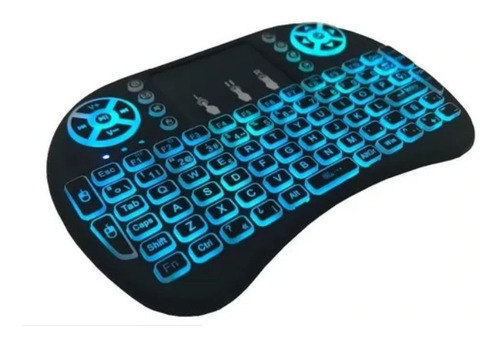Mini Teclado Iluminado Controle Sem Fio P Smart Tv Box