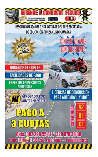 Excelente Oportunidad Saca Su Licencia De Conducció En Funza