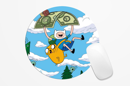 Mousepad Redondo Personalizado Hora De Aventura 