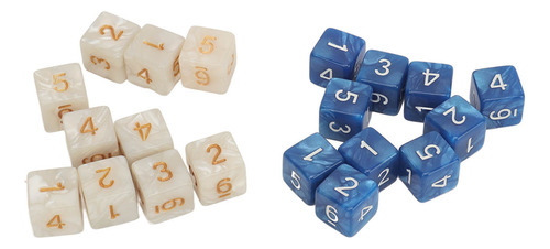 Juego De 20 Dados Acrílicos Con Números De Juego Con Esquina
