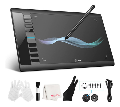 Ugee Tableta Dibujo M708 10 X 6  Boligrafo Inclinacion Libre