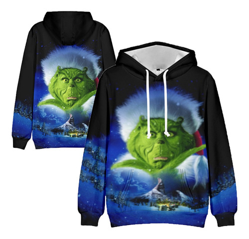 Suéter Estampado Christmas Grinch Cómodo Para Hombre Y Mujer