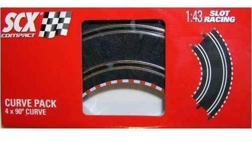 Scx Compact 1: 43 Scale 4-pc. Pack Curved Curve Track