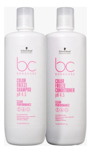 Kit Schwarzkopf Color Freeze - Shampoo 1l + Condicionador 1l