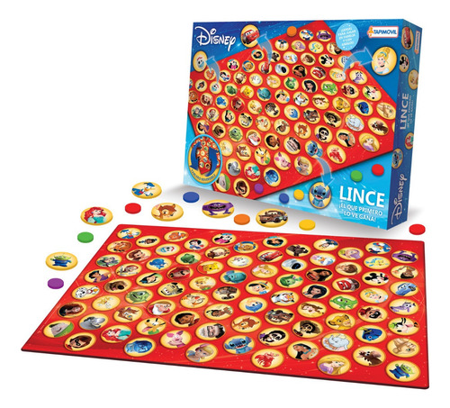 Juego De Mesa Disney Lince Adivina Quien Jugete Tapa Tapita