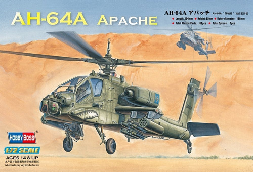 Hobby Boss Ah-64 Apache Attack  Modelo Helicoptero Kit