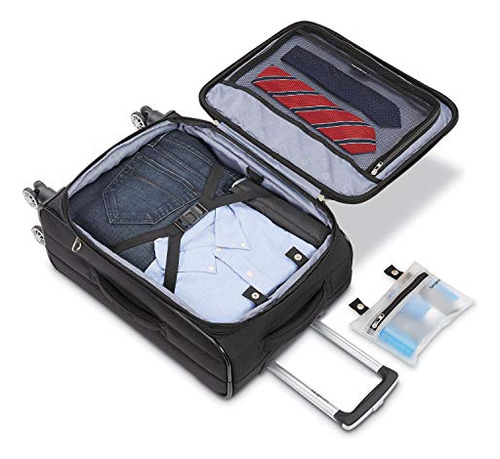 Maleta Expandible Samsonite Ascella X Con Ruedas, Negra, 20