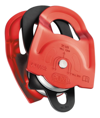 Petzl Seilrollen P65a Doble Rojo