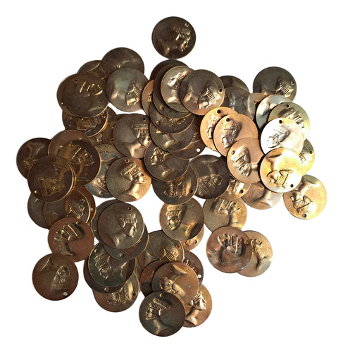 160 Monedas Faraón Metal Dorado Confección Danza Arabe Dorado Unico (Usado)