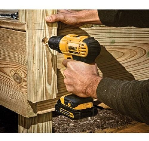 Kit Taladro Dewalt 20v Litio Dos Baterias Y Bolso