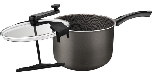 Pipoqueira Paris 4,8 L 22 Cm Antiaderente Tramontina Chumbo