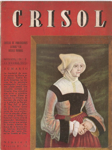 Revista Crisol Nº 9 Mexico Enero 1952