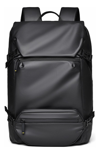 Mochila Masculina Executiva Impermeável Notebook 15,6 Polegadas 2 Em 1 Com Bolsa Transversal Removível Multiuso Faculdade Escola Cor Preto