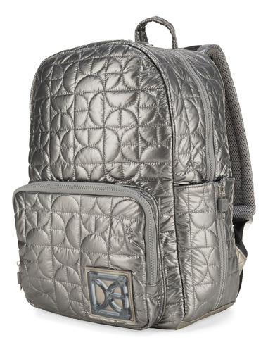 Pañalera Backpack Cloe Volini Grande Color Plateado