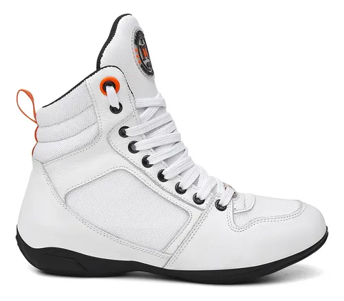 Bota Branca Cano Alto MercadoLivre