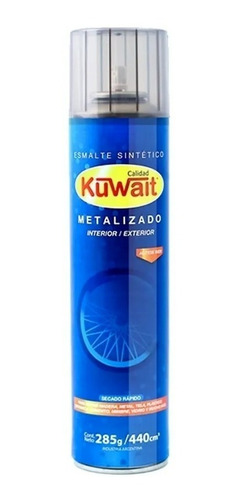 Aerosol Kuwait Metalizado Sintético Color Negro 240cc