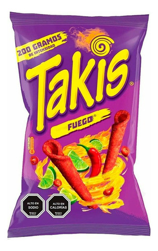 Snack Takis Fuego 200 Grs. Origen México.