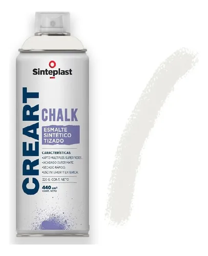 Aerosol Tizado Blanco Algodón Creart Chalk Sinteplast 440cm