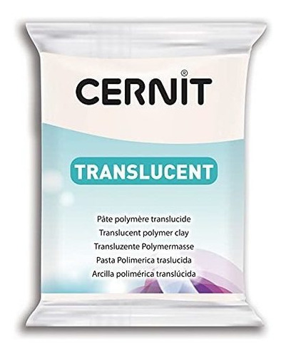 Cernit Transparant Clay White 0.55 Libra 8.82 Oz Masa Horno