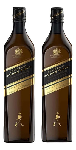  Whisky Johnnie Walker Double Black 750 X 2 Unidades