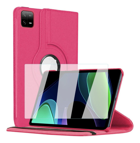 Mica + Funda Para Xiaomi Pad 6 11 Pulgadas Giratoria