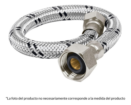 Manguera Para Lavabo 55cm Acero Inoxidable Foset