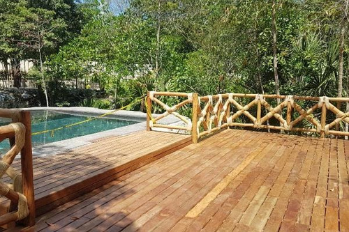 Imagen 3 de 4 de Bambú Y Madera. Terrazas,cercas Y Tejabanes Para Jardín