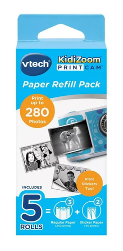 Vtech Kidizoom Printcam Repuesto Papel 5 Rollos