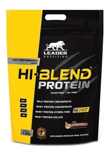 Suplemento em pó Leader Nutrition  Hi-Blend Hi-Blend Protein proteína Hi-Blend Protein sabor  doce de leite em sachê de 1.8kg