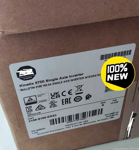 Factory Sealed  Allen Bradley 2198-s160-ers3 Ser B Kinet Aab