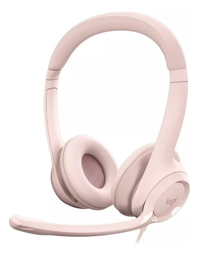 Audifono Con Microfono Usb Logitech H390 Rose - Rosado- Rosa