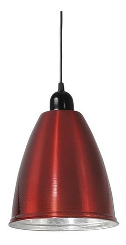 Lampara Campana Colgante Retro Rojo C119 Lamparas E27 Led 220v