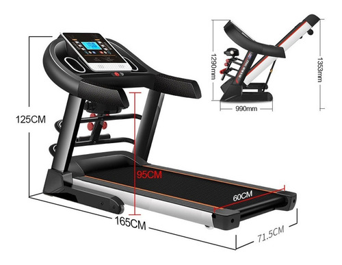 Caminadora eléctrica Crazy Fitness T600 220V color gris oscuro y negro