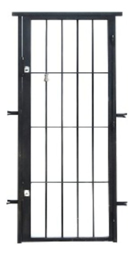 Puerta Reja Varilla 12mm De 83 X 205 Color Negro