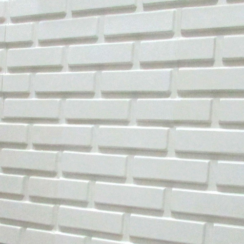 Imagem 2 de 3 de Formas De Gesso 3d/cimento Abs 1mm -tijolinho Liso 44,5 X 30