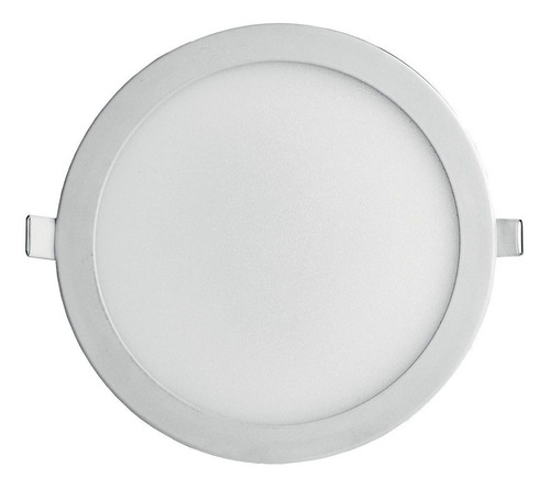 Luminária Painel 18w Led Redondo Embutir Bivolt Blumenau Cor 6500k Branco Frio 110V/220V