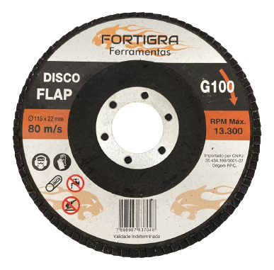 Flap Disc 4.1/2 G100 Reto Alo Fortigra