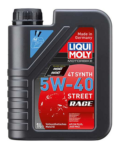 Aceite Para Motor 4t Motorbike 4t Synth 5w-40 Street Race