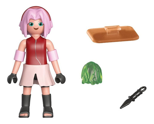 Figuras Para Armar Playmobil Naruto Sakura 7 Piezas