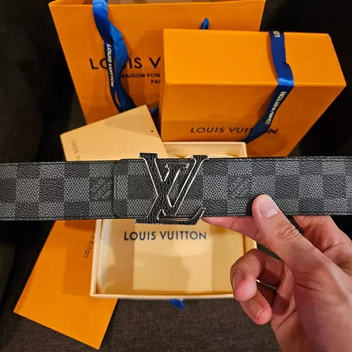 Cinturón Louis Vuitton 3d Negro Reversible