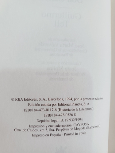 Don Carlos + Guillermo Tell Schiller