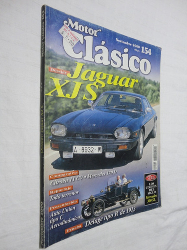 Revista Motor Clasico Nro 154 Noviembre 2000 Jaguar Xjs