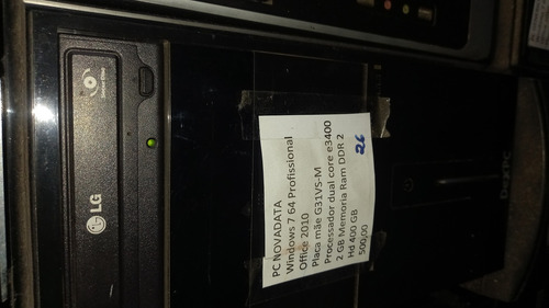 Computador Funcionando Cpu Intel 775 2gb Memoria Hd 80gb W7 (Usado)