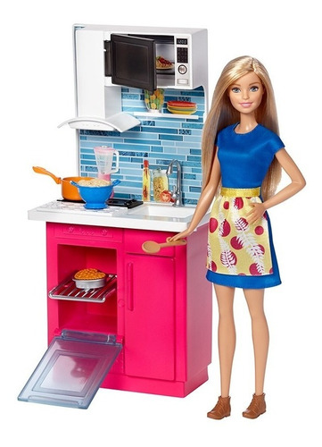 Barbie Estate Muñeca Y Muebles - Cocina Dvx51-dvx54