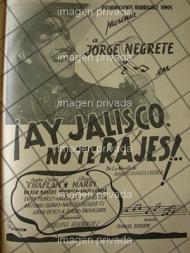 Afiche Antiguo Pelicula Jalsico No Te Rajes 1941 /7