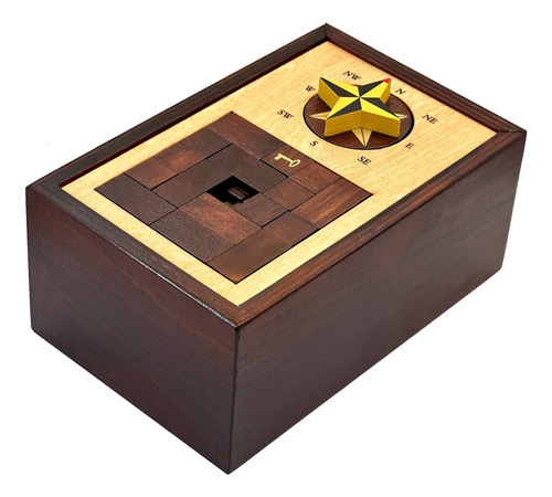 Navegación Enigma Caja Secreta Puzzle Dinero Y Tarjeta Re...