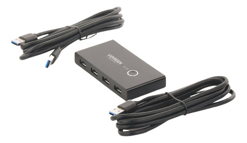 Hub Ugreen Para Compartir 4 Puertos Usb 3.0 A 2 Pc S, 30768